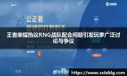 王者荣耀热议RNG战队配合问题引发玩家广泛讨论与争议